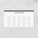 Recherche de tampon cartes visite Petite entreprise