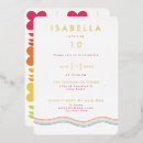 Recherche de rainbow flower invitations Coloré