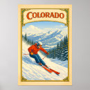 Recherche de vintage ski art Montagne
