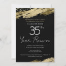 Recherche de réunion de classe invitations Noir et or