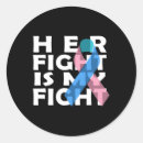 Recherche de cancer ribbon autocollants Lutteur contre le cancer