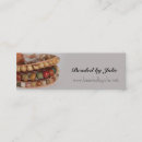 Recherche de bijoux faits main cartes visite Etsy