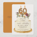 Recherche de 60ans anniversaire invitations Aquarelle