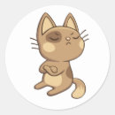 Suche nach verrückter cartoon aufkleber Katze