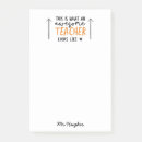 Recherche de une du professeur post its Teacher