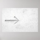 Recherche de flèche droite posters Blanc