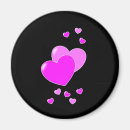 Recherche de coeur rose magnets Mignon