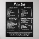 Recherche de price list posters Prix