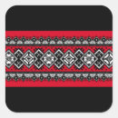 Recherche de point croisé autocollants Rouge