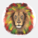 Recherche de lion rouge autocollants Rasta