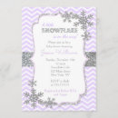 Recherche de snowflake baby shower fille invitations Argent