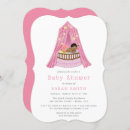 Recherche de bassinet baby shower invitations Rose
