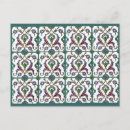 Recherche de tuile turque cartes postales Bleu