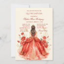 Recherche de couronne rouge invitations Mes quinze ans