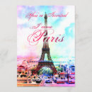 Suche nach vintager eiffel turm einladungen Frankreich