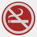Recherche de fumeurs autocollants Rouge