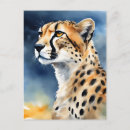 Recherche de guépards cartes postales Animal