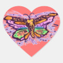 Recherche de coeur papillon autocollants Filles