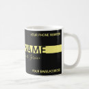Recherche de noir et jaune tasses Simple