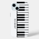 Recherche de clavier de piano iphone coques Noir et blanc