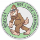 Suche nach verstecken aufkleber Sasquatsch