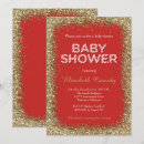 Recherche de baby shower noël invitations Rouge