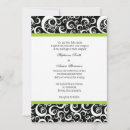 Recherche de monogramme vert de damassé invitations Initiales