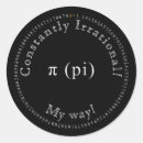 Recherche de pi jour autocollants Maths