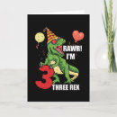 Suche nach dino geburtstag karten Drei rex