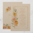 Recherche de orange et jaune invitations Boho