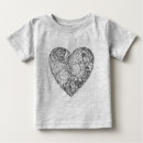 Recherche de griffonnage bébé tshirts Coeur