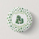 Recherche de trèfle chanceux de shamrock badges Vert