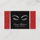 Recherche de rouge et argent cartes visite Maquillage