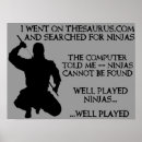 Suche nach ninjas poster Lustig