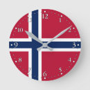 Recherche de norvège horloges Drapeau de la norvège