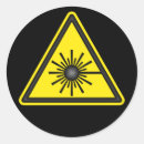 Recherche de symbole laser autocollants Avertissement