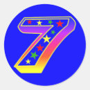 Suche nach zahl 7 aufkleber Bunt