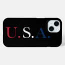 Recherche de conception patriotique iphone coques Rouge blanc et bleu
