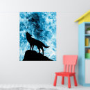 Suche nach abstrakter wolf poster Blau