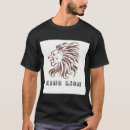 Recherche de tête lions tshirts Noir