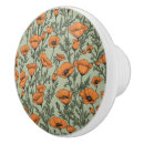 Recherche de pavots boutons et poignées de porte Floral