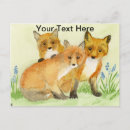 Suche nach roter fuchs postkarten Wild