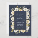 Suche nach marineblau und creme einladungen Botanisch