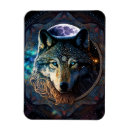 Recherche de lune de loup magnets Animal