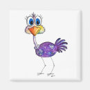 Recherche de autruche drôle magnets Oiseau