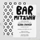 Recherche de blanc bar bat mitzvah invitations Noir et blanc