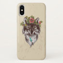 Recherche de chien loup iphone coques Aquarelle
