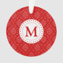 Recherche de damassé rouge maison deco Noël