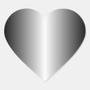 Recherche de coeur argent autocollants Brillant