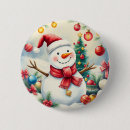 Recherche de humour saisonnier badges Bonhomme de neige